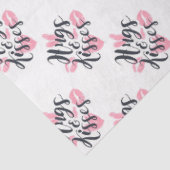 Hugs and Kisses with Hearts Tissue Seidenpapier (Ausschnitt)