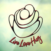 Hugs Decal Personalisiert Liebe Hugs Window Clying Fensteraufkleber (Blatt 3)