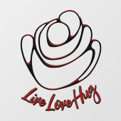 Hugs Decal Personalisiert Liebe Hugs Window Clying Fensteraufkleber (Blatt)