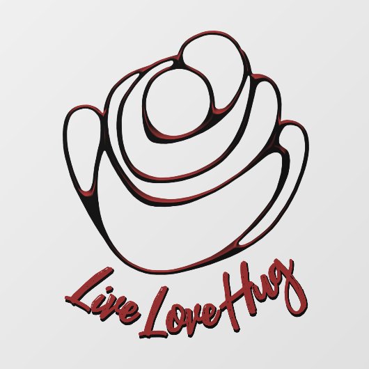 Hugs Decal Personalisiert Liebe Hugs Window Clying Fensteraufkleber (Blatt)