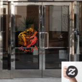 Hugs Decal Personalisiert Liebe Hugs Window Clying Fensteraufkleber (Büro Tür)