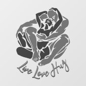 Hugs Decal Personalisiert Liebe Hugs Window Clying Fensteraufkleber (Blatt)