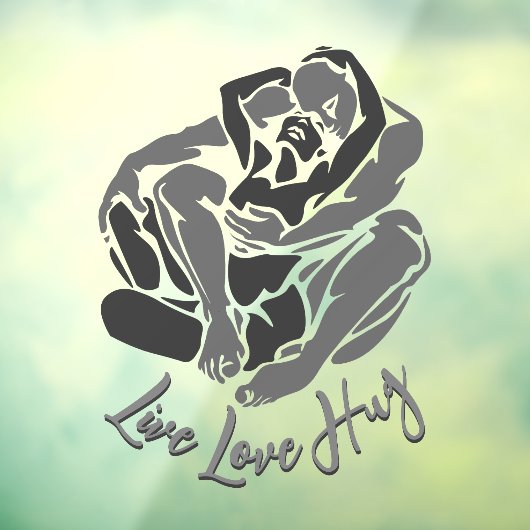 Hugs Decal Personalisiert Liebe Hugs Window Clying Fensteraufkleber (Blatt 3)