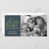 Hugs Feiertagskarte (Vorne/Hinten)