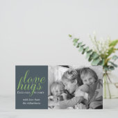 Hugs Feiertagskarte (Stehend Vorderseite)