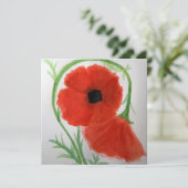 "Hugs for You" Aquarelldesign Karte (Stehend Vorderseite)