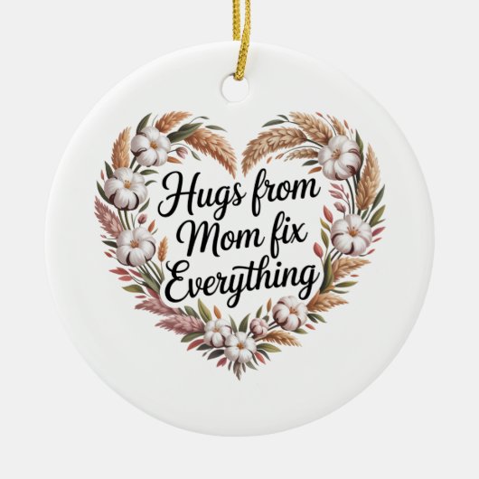 Hugs From Mom Fix Everything Keramik Ornament (Vorne)