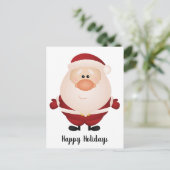 Hugs from Santa Claus Feiertagspostkarte (Stehend Vorderseite)