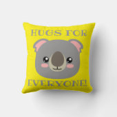 Hugs für alle! kissen (Rückseite)