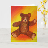 HUGS - Grußkarte Karte (Gelbe Blume)