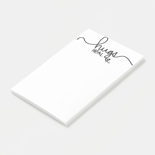 Hugs Heal Post-It-Notes Post-it Klebezettel (angewinkelt)
