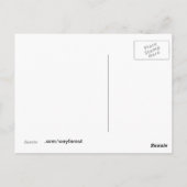 HUGS... Ich vermisse dich Postkarte (Rückseite)