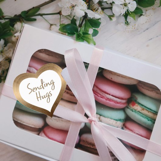 Hugs Iridescent Bronze Heart schicken Herz-Aufkleber