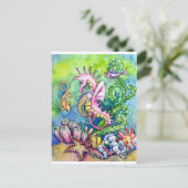 Hugs - jeder braucht eine Umarmung! Postkarte (Stehend Vorderseite)