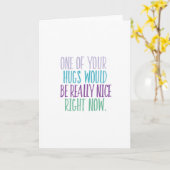 Hugs jetzt gerade Karte (Gelbe Blume)