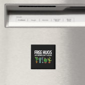 Hugs Just Kidding Don't Touch Me Funny Cactus Joke Magnet (In Situ (Geschirrspüler))