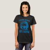 Hugs Just Kidding Don't Touch Me Hedgehog Funny Sa T-Shirt (Vorne ganz)