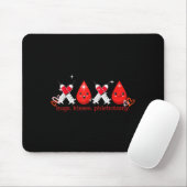 Hugs Kiss Phlebotomy Valentines Phlebotomist Lab T Mousepad (Mit Mouse)