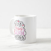 Hugs, kisses and Valentine Wishes, Hearts, Love 2 Kaffeetasse (Vorderseite Links)