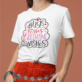 Hugs, kisses and Valentine Wishes, Hearts, Love 2  T-Shirt