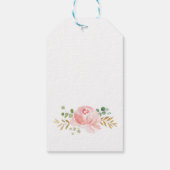 Hugs & Kisses Baby Shower Favor Tag Geschenkanhänger (Rückseite)