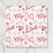 Hugs & Kisses | Baby Showmarke Geschenkanhänger (Rückseite)