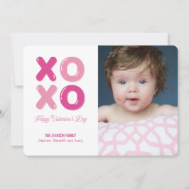 Hugs Kisses Balloon Letter Foto Valentine Card Feiertagskarte