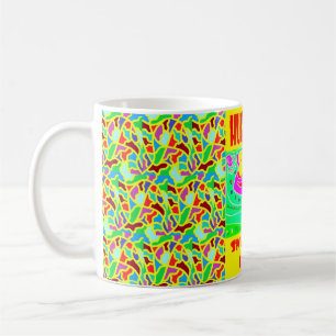 Hugs Kisses Design für Kinder Spaß Schlangenfarben Kaffeetasse