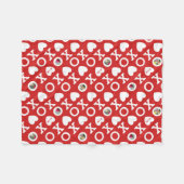Hugs & Kisses Fleece Throw (Vorderseite (Horizontal))