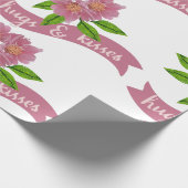 Hugs & Kisses Geschenkpapier (Ecke)