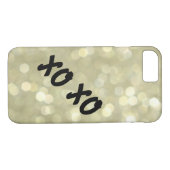 Hugs & Kisses Gold iPhone 7 Fall Case-Mate iPhone Hülle (Rückseite (Horizontal))