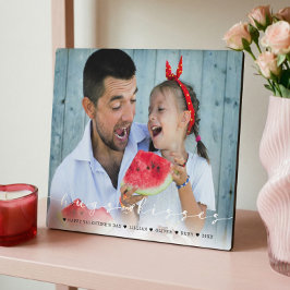 Hugs & Kisses Happy Valentine's Day Family Foto Fotoplatte