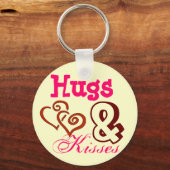 Hugs & Kisses Keyring Schlüsselanhänger (Vorderseite)