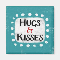 Hugs & Kisses Kühlschrank Magnet