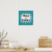 Hugs & Kisses Poster Wall Art (Küche)