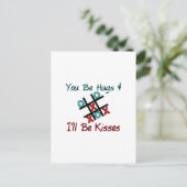 Hugs & Kisses Postkarte (Stehend Vorderseite)