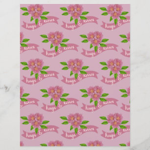 Hugs & Kisses Scrapbook Papier