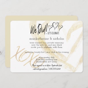 Hugs, Kisses und Herzen nach Hochzeitsparty Einladung