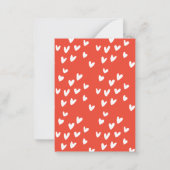 Hugs & Kisses Valentine's Classroom Foto Card Mitteilungskarte (Rückseite)
