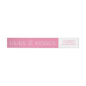 Hugs & Kisses Valentine's Day Return Address Label (Person)