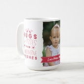 Hugs & Kisses & Valentine's Wish Kaffeetasse (Vorderseite Links)