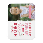 Hugs & Kisses & Valentine's Wish Magnet (Vertikal)