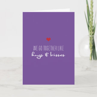 Hugs & Kisses Valentinstag Liebe zum Jahrestag Feiertagskarte