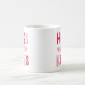 Hugs & Kisses | Valentinstag-Tasse Kaffeetasse (Mittel)