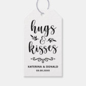Hugs & Kisses Wedding | Brautparty Gefallen Gesche Geschenkanhänger (Vorderseite)