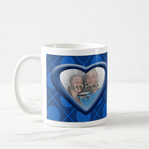 Hugs & Kisses XOXO Personalisierte Herz-Foto-Tasse Kaffeetasse