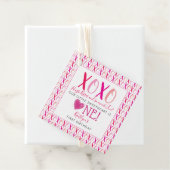 Hugs & Kisses (XOXO) Valentinstag 1. Geburtstag Geschenkanhänger (Beispiel)