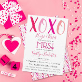 Hugs & Kisses (XOXO) Valentinstag Brautparty Einladung