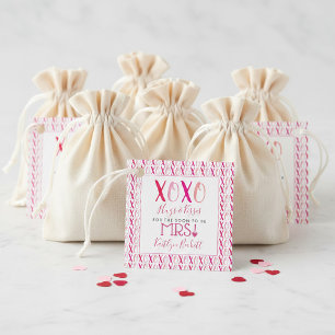 Hugs & Kisses (XOXO) Valentinstag Brautparty Geschenkanhänger