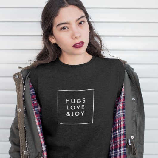 Hugs Liebe und Freude | Stilvolle Weihnachtszeit Sweatshirt
